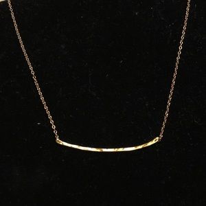 Gorjana Taner Bar small gold necklace